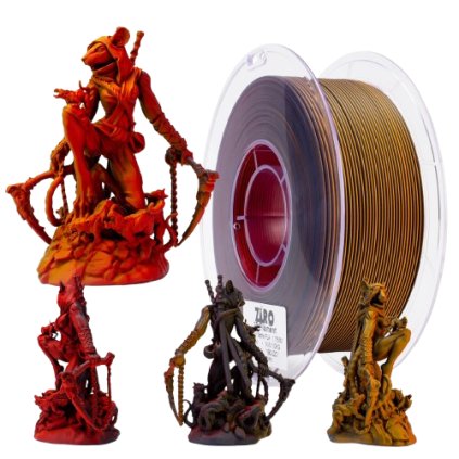 ZIRO | Pla Matte | Tri Color - Volcano | 1.75mm | 1kg