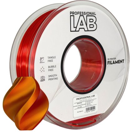 PROF. LAB | Pla Dual Silk | Červená-zlatá | 1.75mm | 1kg