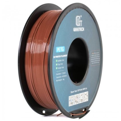 GEEETECH PETG hnědá 1,75 mm 1 kg – filament pro 3D tisk