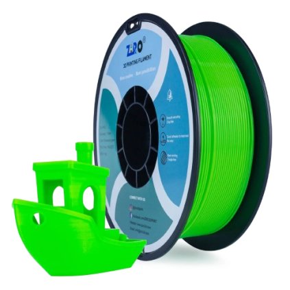 ZIRO PLA Fluorescence zelená 1,75 mm 1 kg – filament pro 3D tisk