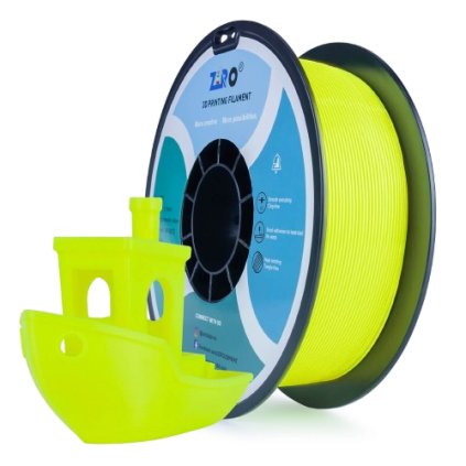 ZIRO PLA Fluorescence žlutá 1,75 mm 1 kg – filament pro 3D tisk