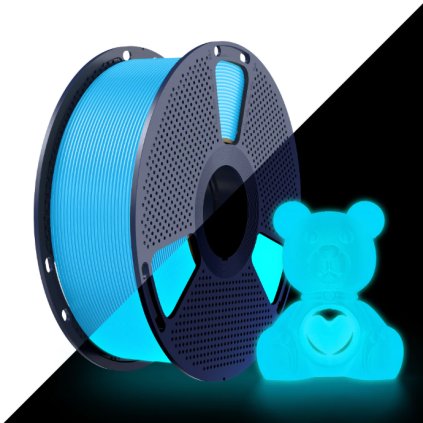 SUNLU PETG Glow modrá 1,75 mm 1 kg – filament pro 3D tisk