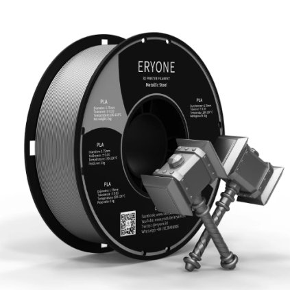 ERYONE PLA Metal Steel 1,75 mm 1 kg – filament pro 3D tisk