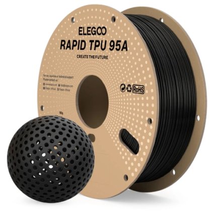 ELEGOO | Rapid TPU 95A | Black | 1.75mm | 1kg