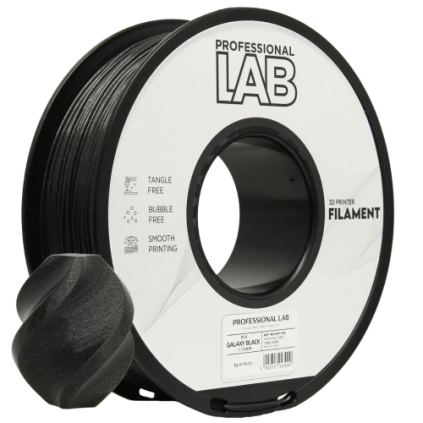 PROF. LAB | PLA Glitter | Galaxy Black | 1.75mm | 1kg