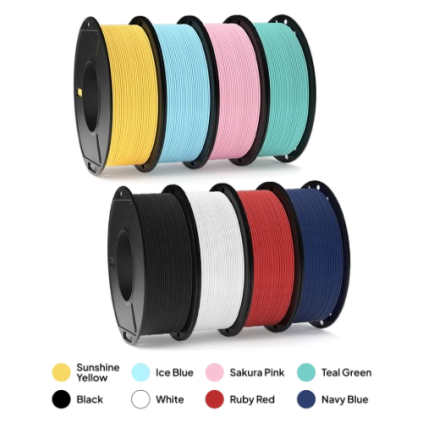 ELEGOO | PLA MATTE | Mini set 8x250g | 1.75mm | 2kg