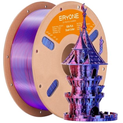 ERYONE / Pla Silk / Dual-color / Červená-modrá / 1.75mm / 1kg – Filament pro 3D tisk