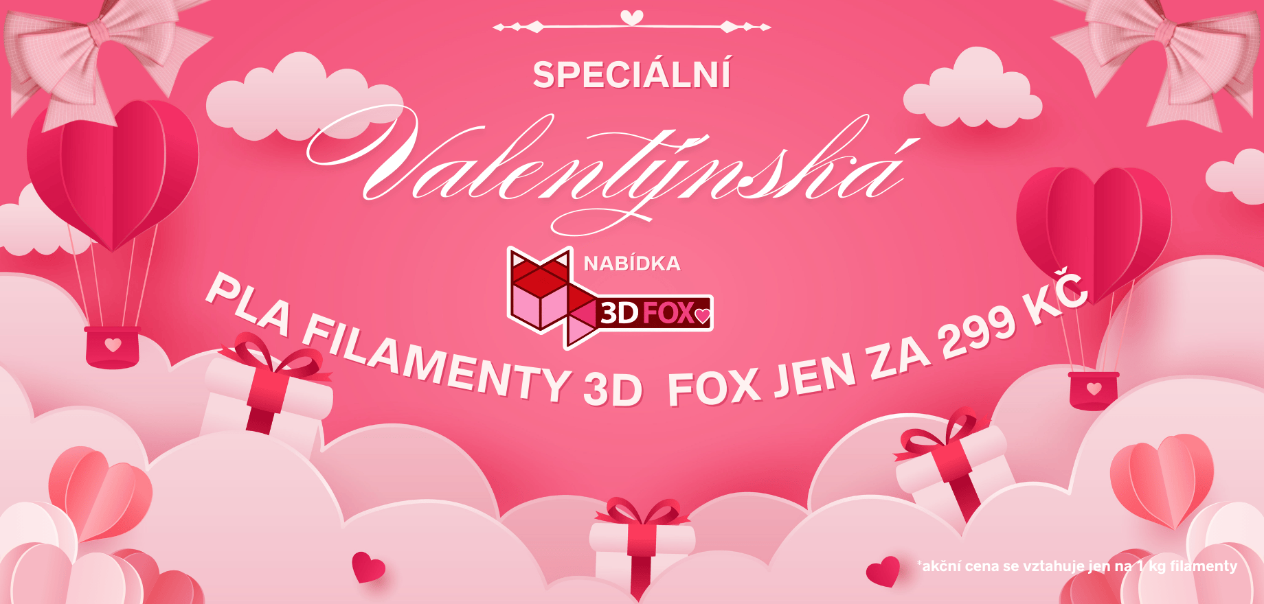 Valentýnská sleva PLA