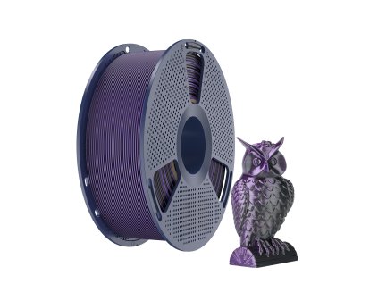 Filament SUNLU Silk PLA+ Dual color Černo Fialový 1,75mm 1kg
