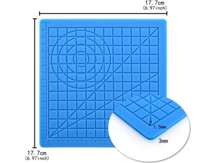 4242 2 ctvercova podlozka pro 3d pero modra