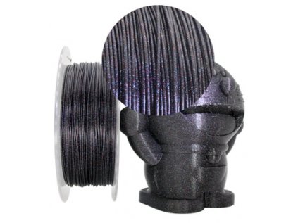 FUNfill 1 kg PLA GALAXY - ČERNÉ S TŘPYTKAMI (GLITTER) (Třpytky Bílé (White))