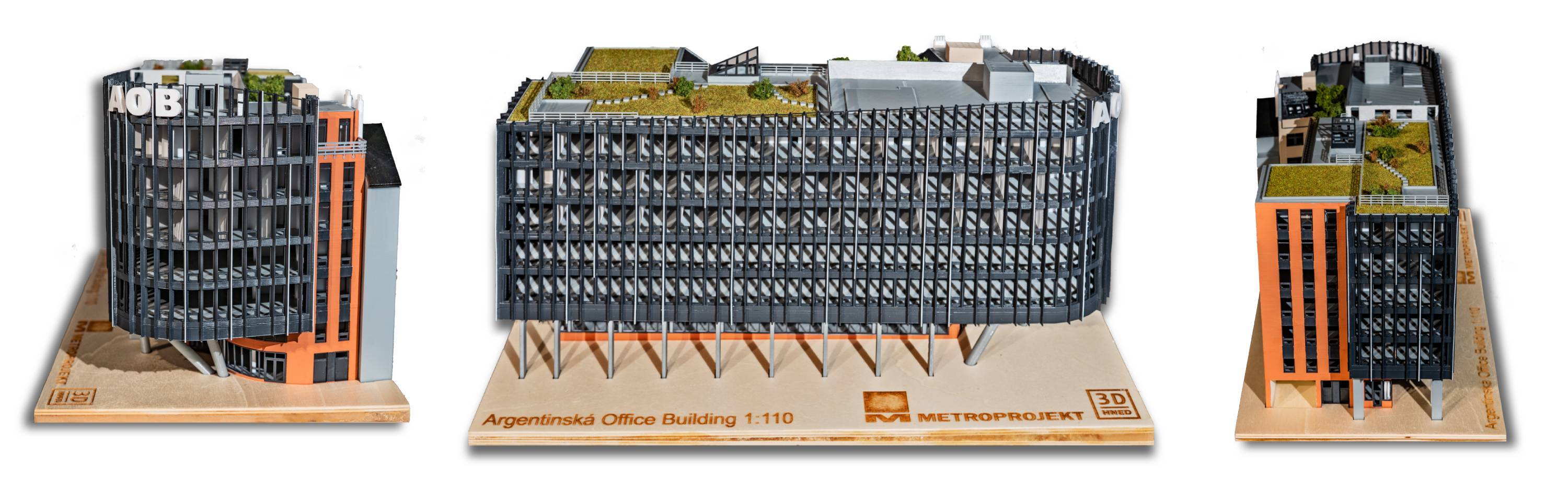 Model budovy Argentinská Office Buldings