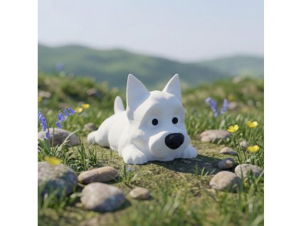 Kernteriér magnetický pejsek  Magnetická figurka z PLA s neodymovými magnety