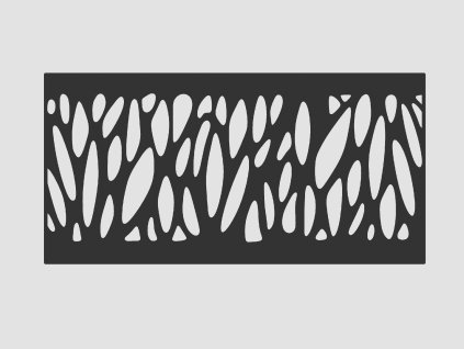 Designový plotový dílec, výplň - Abstrakt