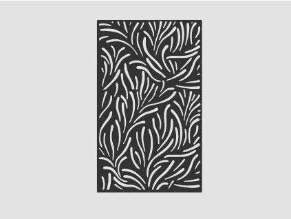 Design Fence Panel, Infill - Grass 2, Vertical
