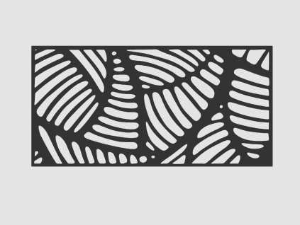 Design Fence Panel, Infill - Leaves