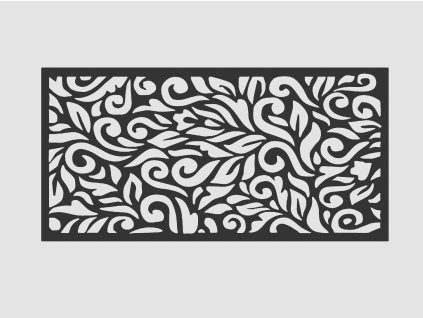 Design Fence Panel, Infill - Leaves 5