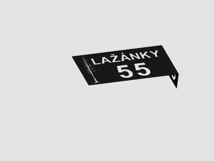 Kovové číslo popisné var. 26 - rohové