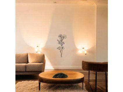 Kovový obraz: Květina II