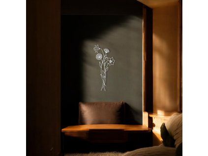 Kovový obraz: Květina III