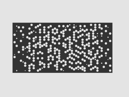 Design Fence Panel, Infill - Abstract 6 HEXA