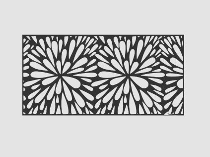 Design Fence Panel, Infill - Drops