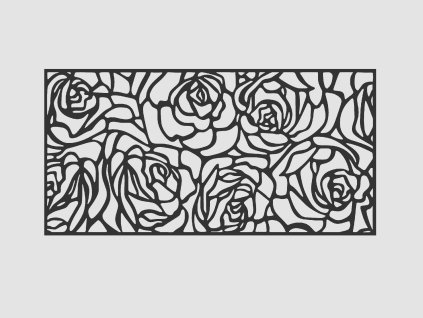 Design Fence Panel, Infill - Rose