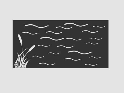Design Fence Panel, Infill - Reeds