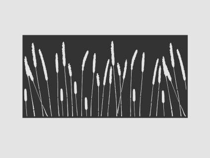 Design Fence Panel, Infill - Bullrush