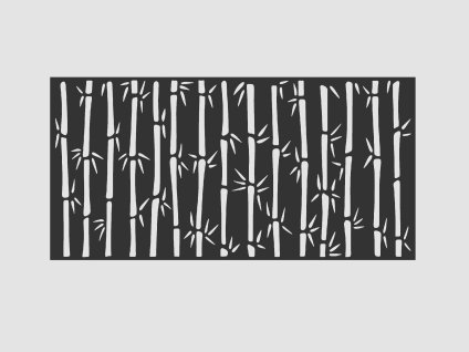 Design Fence Panel, Infill - Bamboo