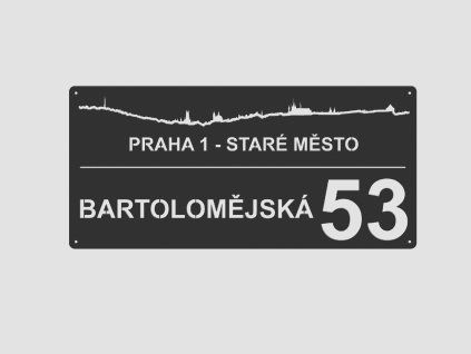 Kovové číslo popisné var. 18