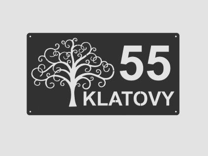 Kovové číslo popisné var. 20