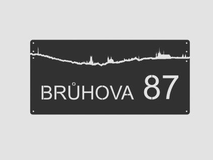 Kovové číslo popisné var. 24