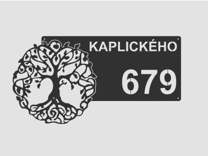 Kovové číslo popisné var. 25