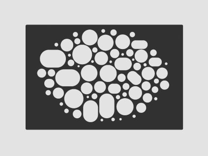Design Fence Panel, Infill - Bubbles