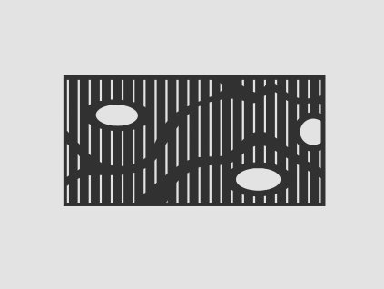 Design Fence Panel, Infill - Ellipse