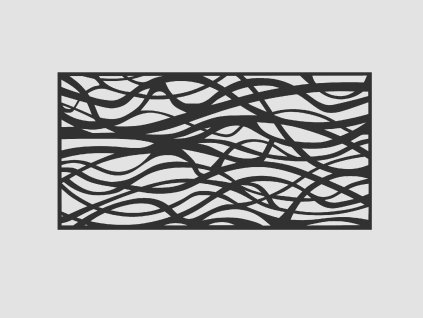 Design Fence Panel, Infill - Roots