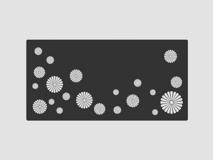 Design Fence Panel, Infill - Daisy