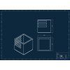 Designové kovové ohniště - Cube