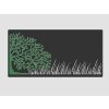 Design Fence Panel, Infill - Tree and Grass 3D