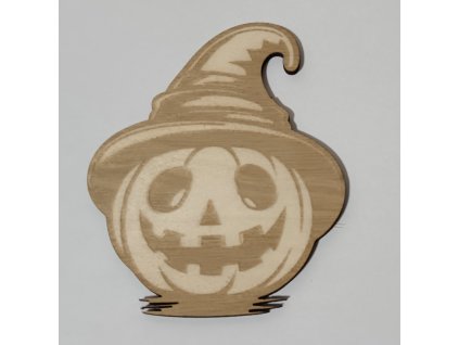 strašidelně roztomilá dřevěná dýně – Halloween dekorace