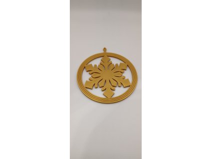 stastna 3D vanocni snehova vlocka dekorace