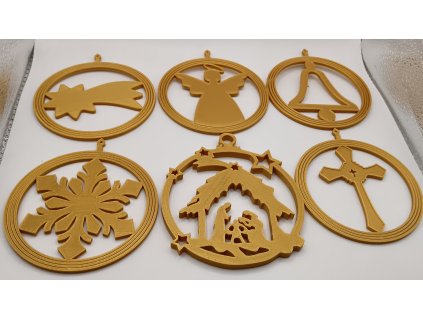 sada vanocnich ozdob kouzlo vanoc moderni styl