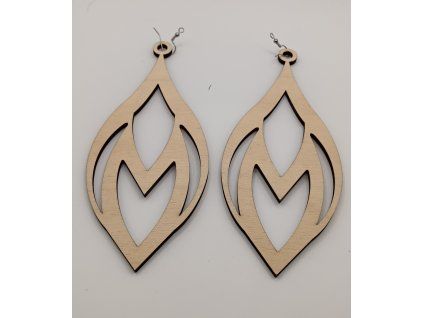 Dřevěné náušnice Totem Statement – Bříza (14 cm) – Limitovaná edice