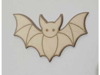 Halloweenská dekorace – Netopýr z překližky