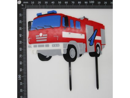 Zápich do dortu hasiči s číslem