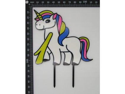 Zápich do dortu jednorožec celý s číslem