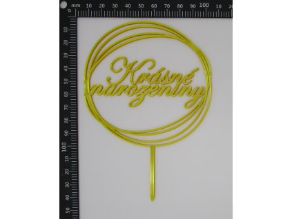 Zápich do dortu krásné narozeniny v kruhu