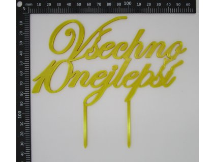 Zápich do dortu všechno nejlepší s číslem