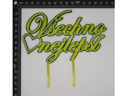 Zápich do dortu všechno nejlepší dvě barvy